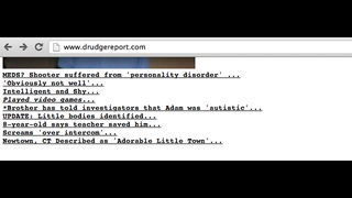 Drudge Report: Connecticut Killer "Obviously Not Well," "Suffered From Personality Disorder," "<em>Played Video Games ...</em>"